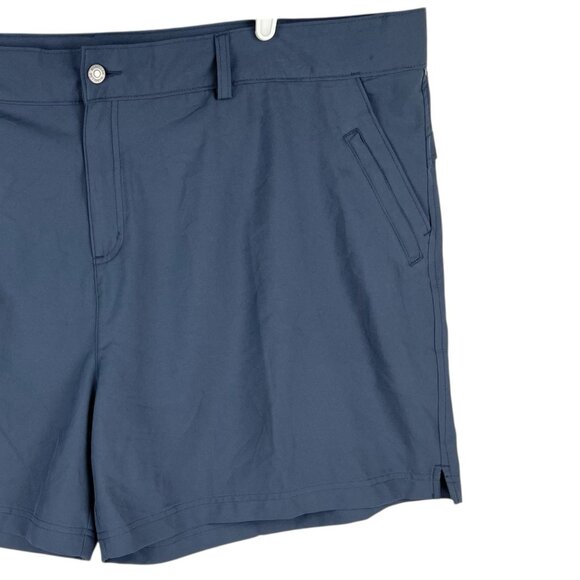 MAGELLAN Outdoors Women's Classic Fit Stretch Navy Shorts Size 3X High Rise - Picture 5 of 15